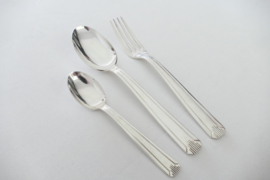 Silver Plated Art Deco Cutlery Canteen  - 37 pieces/12 pax.- France, c. 1930