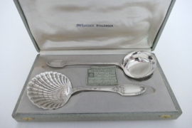 Orfevrerie Boulenger - Silver Plated Strawberry spoon & Whipped-cream spoon - Paris, 1936