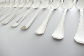 Christofle - America - Set of 12 silver plated Dessert spoons