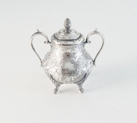 Verzilverde Rococo Suikerpot