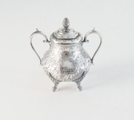 A Rococo silver plated Sugar Bowl
