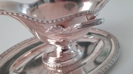 Silver Plated Sauce Boat - Louis XVI - Mills, Brussels - 1948