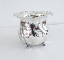 A fine and large silver Cachepot - Wilhelm Binder, Schwäbisch Gmünd - c, 1950