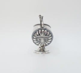 Antique English Silver Plated Sugar Bowl with Scoop – Harrison Fisher Sheffield – 1900-1925