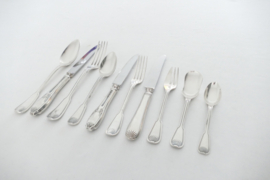 Wiskemann, Brussel - Silver Plated Cutlery Set - N. 7 "Louis XIV" & N. 20 "Louis XVI"- 129-piece/12-pax. - Belgium, 1930-1960