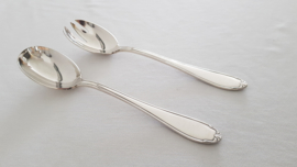 Silver-Plated Salad Servers - Orfevrerie Elldee - Paris, mid-20th century