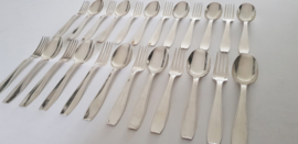 Christofle - A 24-piece canteen of cutlery - Atlas collection - Luc Lanel for the S.S. Normandie - France,  1930's