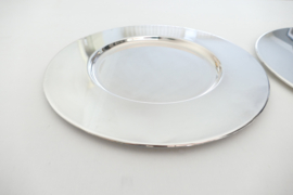 Set of 3 Silver Plated Underplates