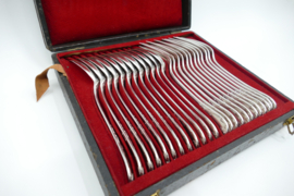 Christofle - Marly - Antieke cassette met dinerbestek - 24-delig/12-persoons - 1890-1935