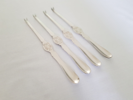 4 Silver Plated Lobster Forks