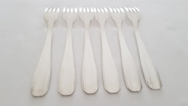 Silver plated dinner forks - Art Deco - Manufacture de l'Alfenide - 1920-1935