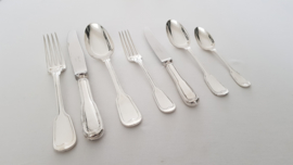 Christofle - Silver-plated set of cutlery - Chinon collection - 56-piece/8-pax. - France, 1935-1983