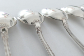 Set of 6 Silver Plated Tea Spoons - Rococo - 1950's