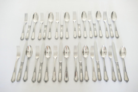 Orfevrerie Bruno Wiskemann - Silver Plated Cutlery set - Régence - 36-piece/12-pax. - Belgium, c. 1960