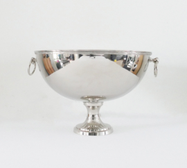 Large Silver Plated Champagne Cooler for multiple bottles - Louis XVI - 38cm