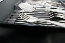 Verzilverde Bestekset - Keltum, van Kempen & Begeer - Model P17 Jeunesse - 43-delig/6-persoons -