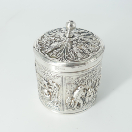 Nostalgic Old-Dutch Tea Caddy - H.Hooikaas for Douwe Egberts - the Netherlands, 1960s