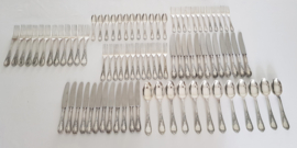 Silver Plated Cutlery Canteen - 84-piece/12-pax. - Louis XV/Rococo - Solingen, Germany c.1930's-1950's