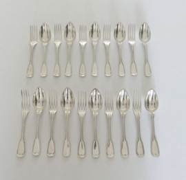 10 Silver Plated Dinner Place Settings - Chinon - Charles Halphen, c. 1895