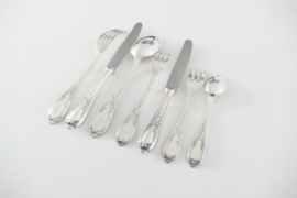 Silver Plated Cutlery Canteen - 84-piece/12-pax. - Louis XV/Rococo-style