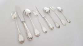 A Christofle canteen of cutlery  - 76 piece/8-pax. - Marly collection - Louis XV/Rococo - France, 1935-1983