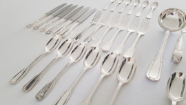 A Silver Plated Art Deco Cutlery set - 50-pieces/12-pax. - Le Couvert Francais - France 1955