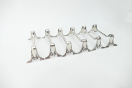 Set van 6 verzilverde Neoklassieke messenleggers - Orfevrerie 'd Art Miele & Co.- België, 1900-1914