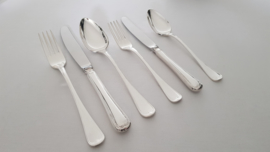 Silver plated cutlery in the Arabesque pattern- 6-pax/42-pieces - Gero Zilvium 100 - the Netherlands, late 1960's