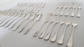 Christofle - Silver-plated set of cutlery - Perles collection - (Pearl) - 60-piece / 12-pax. - France, 1935-1983