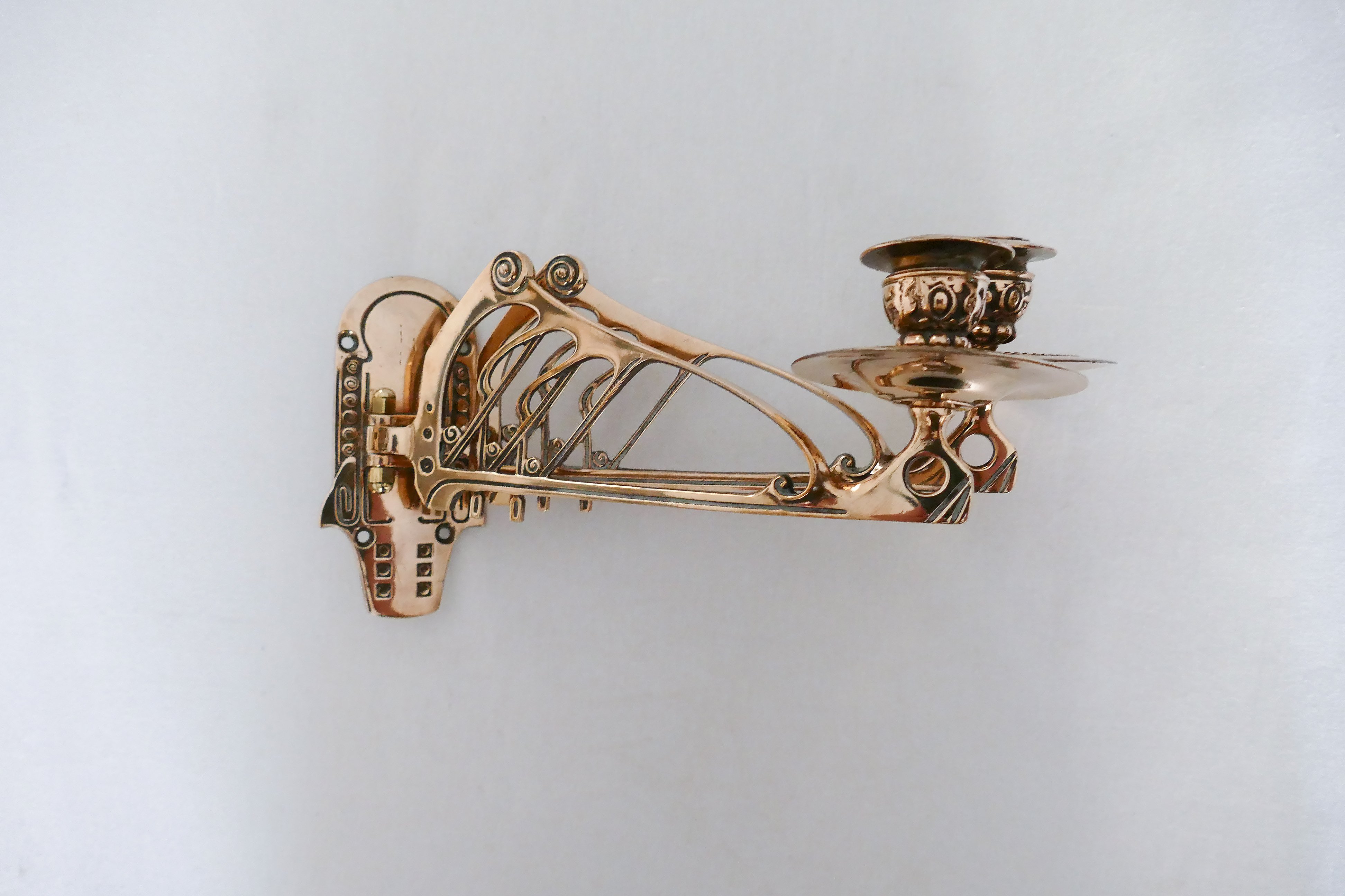 Art Nouveau Piano Candleholders