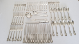 Christofle - Silver plated cutlery set for 12 persons, Marly pattern- 64-pieces