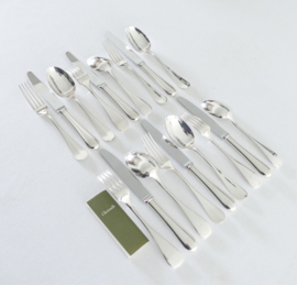 Silver Plated Cutlery Set - 18 piece/6 -pax. - Christofle - Fidelio - France, 1983-present