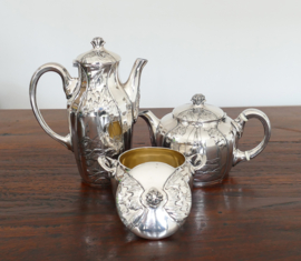 A Sycamore Art Nouveau Tea- and Coffee Service - Orfevrerie Gallia, 1904
