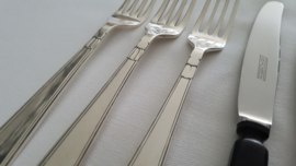 Verzilverd Art Deco bestek - Gero, Georg Nilsson - 6-persoons/47 delig - model 431 - 1936-1955