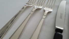 Silver plated Art Deco cutlery set - Gero, Georg Nilsson - 6-pax/47-pieces - model 431 - 1936-1955