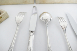 Christofle - Silver Plated Cutlery Canteen - Marly collection - 72-piece/12-pax. - France, 1950-1980