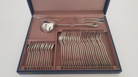 Christofle/Manufacture de l'Alfenide - Antique Silver-plated Cutlery - Pompadour collection- 40-piece/12-pax. - France, c. 1890-1920