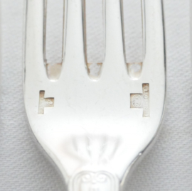 Christofle - Malmaison - 10 silver plated Dinner forks