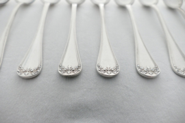 A set of 12 silver-plated teaspoons - Fillot, Caslot, Dru & Cie (Au Bon Marché Paris) - 1912-1925
