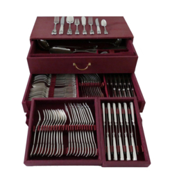 Vanstahl - Silver Plated Cutlery Canteen - 103-piece/12-pax. - Louix XIV - Belgium, 1967-1980