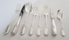 Silver Plated Empire Cutlery Canteen - 104-piece/12-pax. - Vanstahl, Belgium - c. 1950's