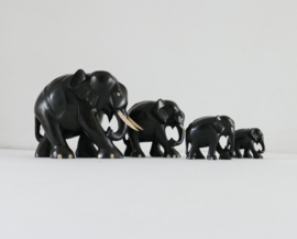 Herd of Ebony Elephants