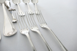 Antique Christofle Cutlery Set - Coquille - 14-piece/6-pax. - France, c.1920