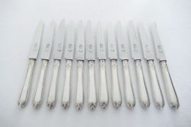 Chauvin & Lacombe, Paris - Antique Silver-plated Cutlery Set - Directoire - 37-piece/12-pax. - France, 1919-1920