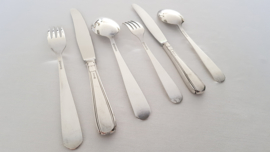 Gero, Georg Nilsson - Silver Plated Art Deco Cutlery set - 46-pieces/6-pax.- series "431" - the Netherlands, c. 1950's