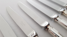 Christofle - A set of 6 luncheon/breakfast knives - Rubans - New