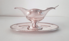 Silver Plated Sauce Boat - Louis XVI - Mills, Brussels - 1948