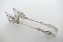 A William Hutton & Sons Silver-Plated Asparagus Tongs - England, c. 1910