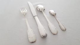 A Silver Plated Art Deco Cutlery set - 50-pieces/12-pax. - Le Couvert Francais - France 1955