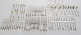 Silver Plated Cutlery Canteen 84-piece/12 pax. - Classic pattern - Heavy silver-plate